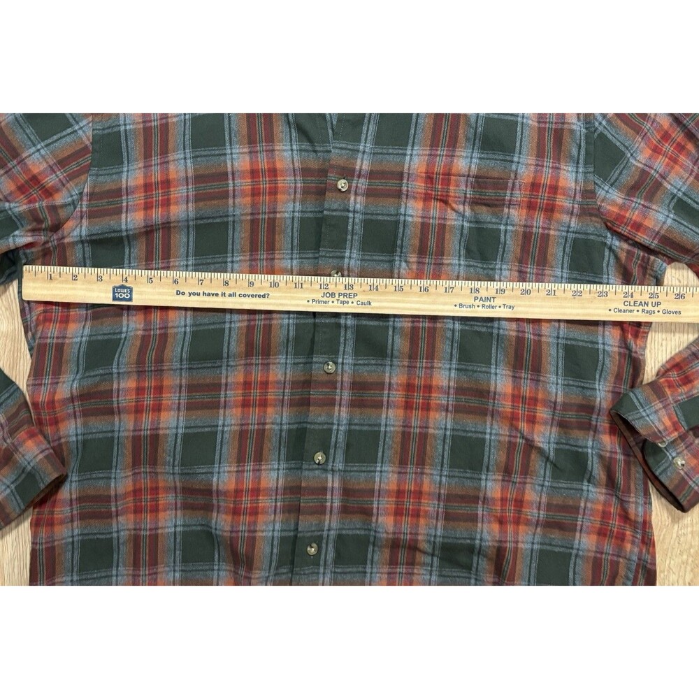 Iron Maiden Upcycled Plaid Flannel Button Up Shirt Rock Band Men’s Size XL - Picture 7 of 9